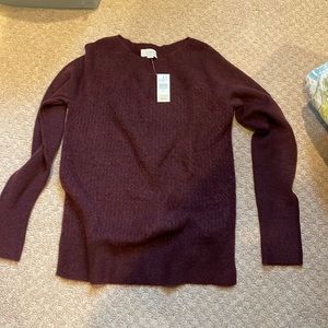 Loft women’s sweater size small burgundy